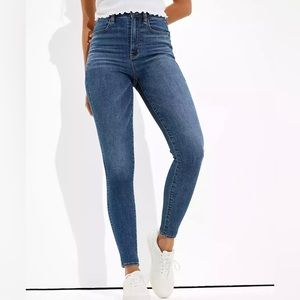 American Eagle Super Stretch Hi-Rise Jegging light wash